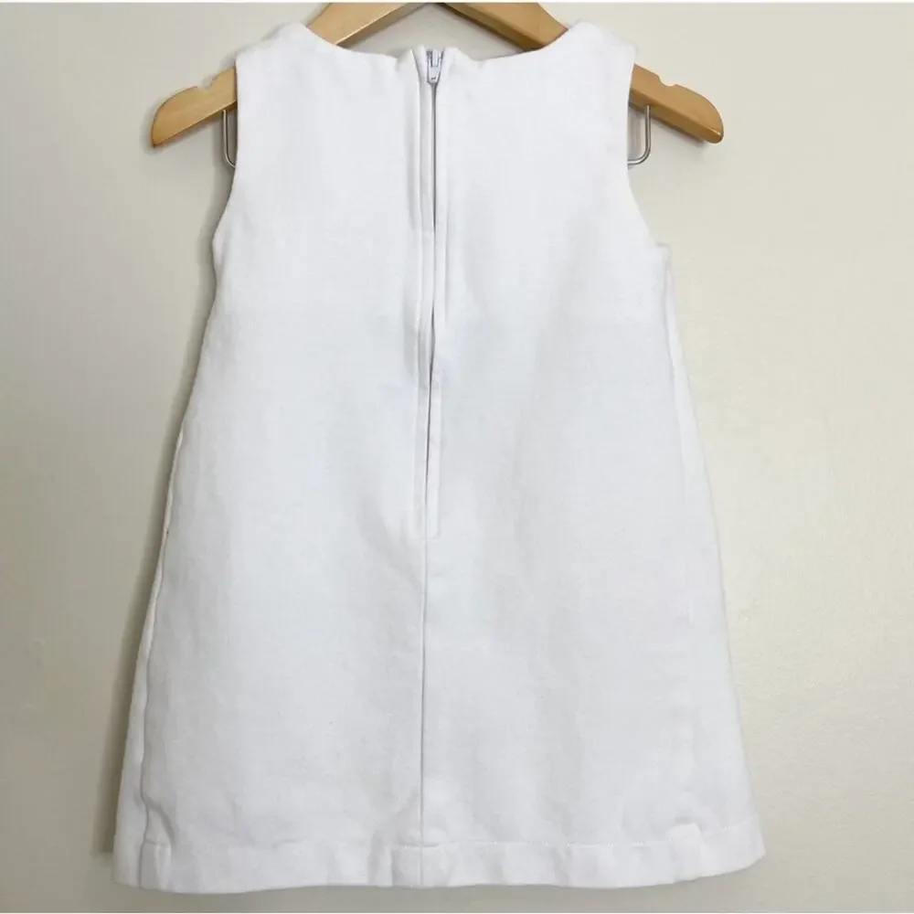 Hartstrings White dress with colored spirals 4T